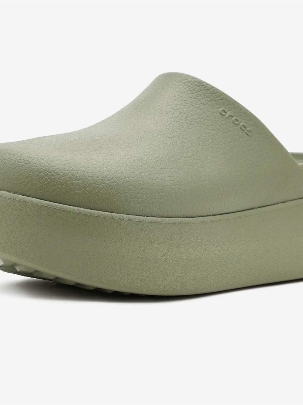 CROCS Women's Platform Clog in Sage Green